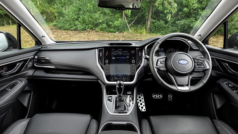 Interior of the 2024 Subaru Outback: old-school!