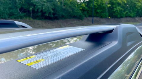 Even the roof bars come with huge warning stickers
