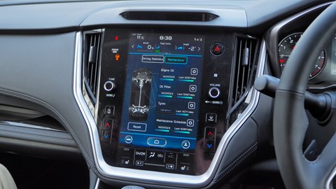 The 11.6-inch Subaru touchscreen in the 2024 Outback