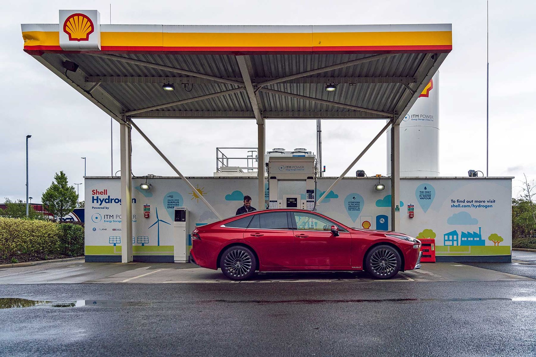 Refueling a hydrogen deals car