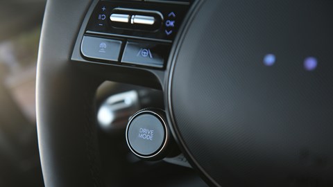 Ioniq 6 steering wheel laced with buttons