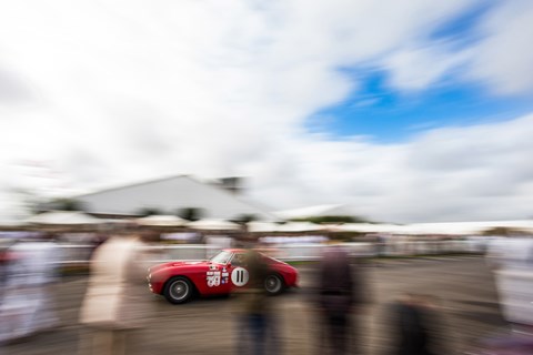 Another rosso crowd-stopper: a great way to clear the crowds at the Goodwood Revival