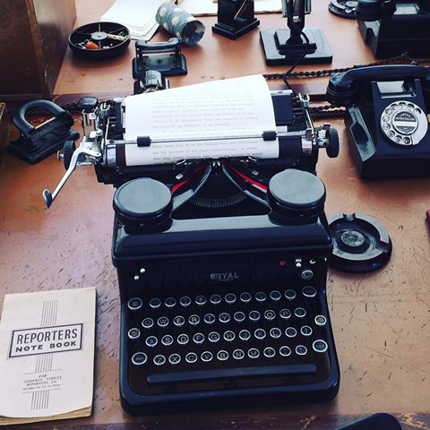 The Goodwood media centre: typewriters, anyone?