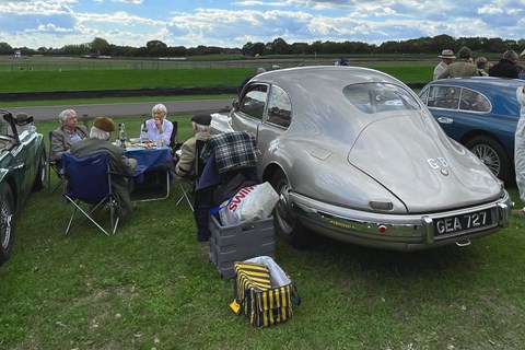 Only at Goodwood Revival would you find a Bristol picnic. LJK Setright would have approved...