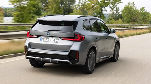 BMW iX1 rear three quarters