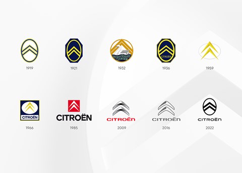 Citroen badge through the years: 1919-2022