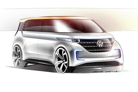 VW Budd-e concept sketch