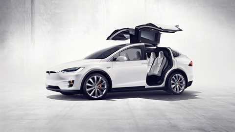 Come fly with me. Tesla Model X packs a lightning punch, the weight will keep it grounded though