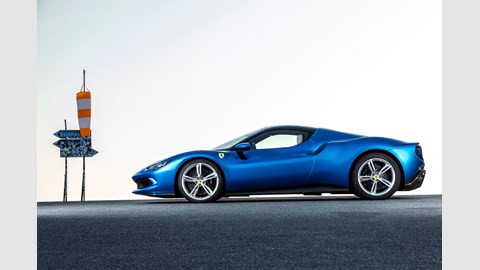 Ferrari 296 GTS side-on roof up