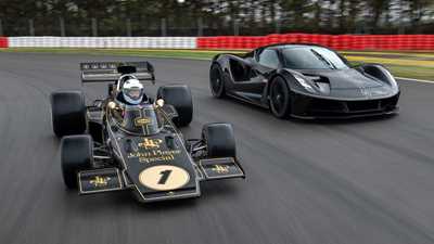Lotus Evija Fittipaldi on video with Emmerson Fittipaldi