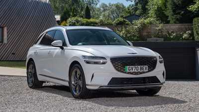 Genesis Electrified GV70 front parked