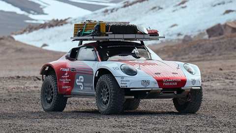 Porsche 911 experimental off-roader, front view