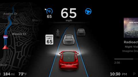 The new v8.0 operating system from Tesla