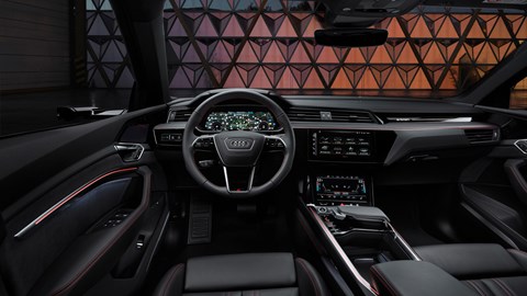 Audi Q8 e-tron SUV infotainment system and dashboard