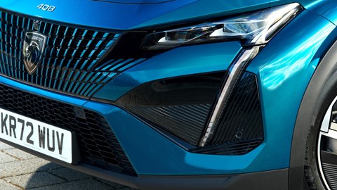 Peugeot 408 crossover review on CAR magazine - front lights