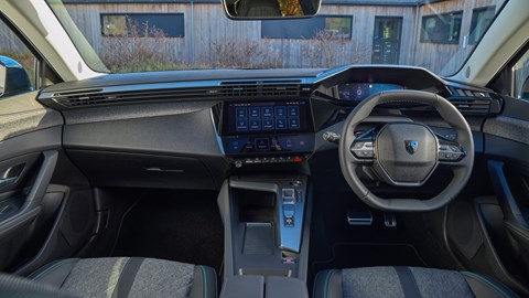 Peugeot 408 crossover review on CAR magazine - interior, dashboard, steering wheel