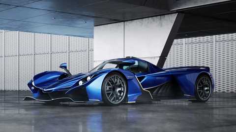 Praga Bohema hypercar - front view, daylight