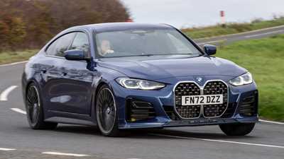 Alpina B4 Gran Coupe front cornering