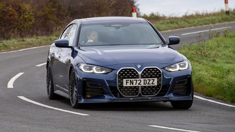 Alpina B4 Gran Coupe front cornering 2