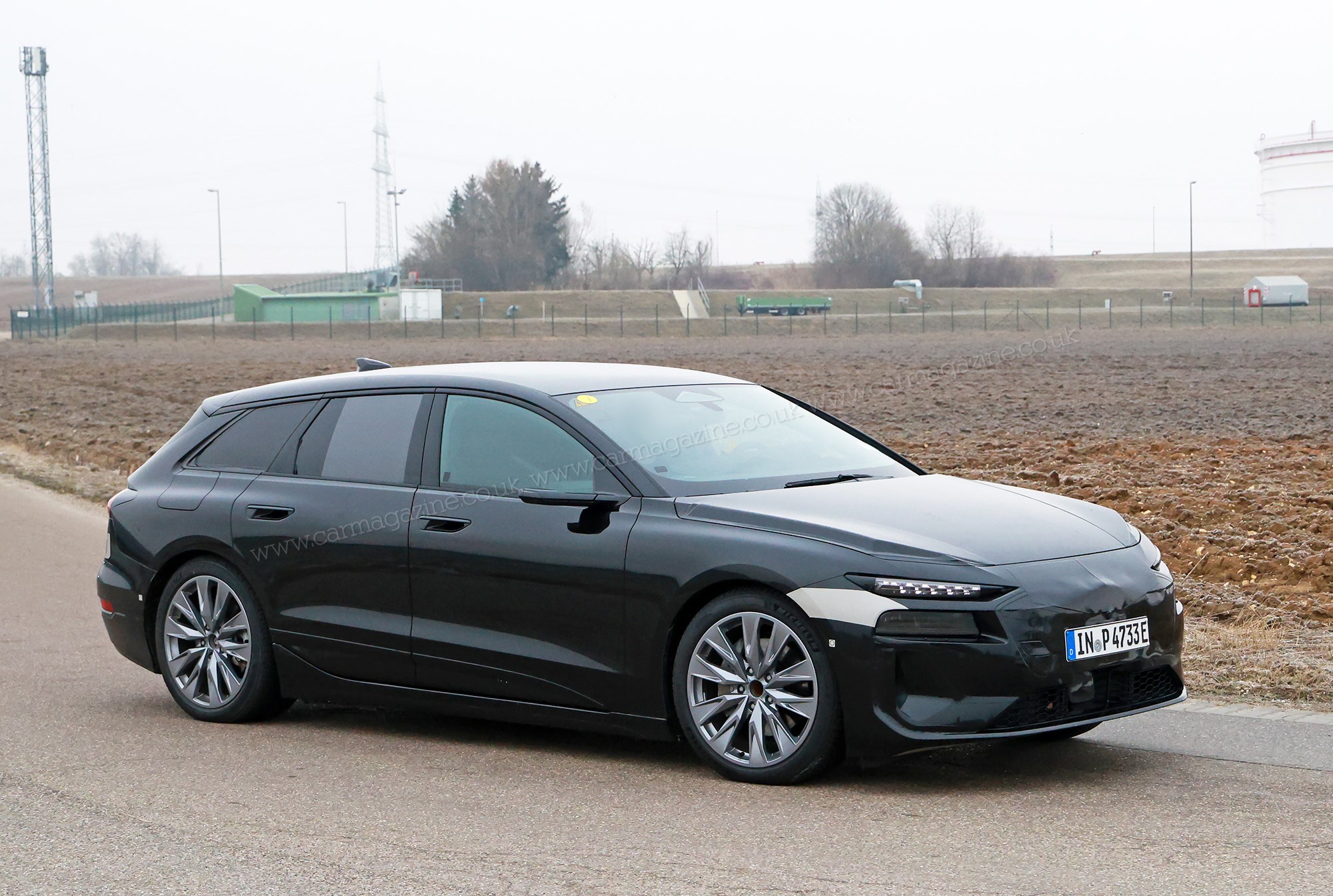 Audi A6 e-Tron Avant: electric estate spotted with barely any