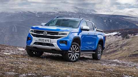 VW Amarok in the mountains