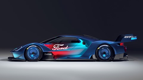 Ford GT Mk IV track car: side view