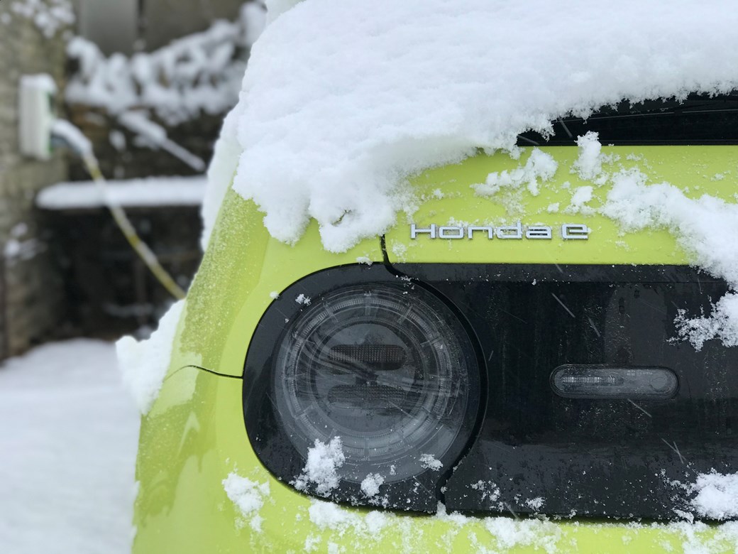 Our Honda E lost around 10-15% of its range in winter