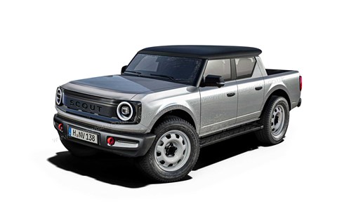 Scout electric-pick up due in 2026: CAR's rendering