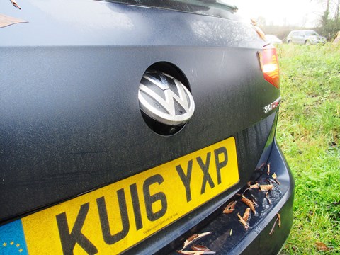 The VW Passat's reversing camera