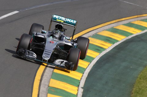 Nico Rosberg's Mercedes-AMG Petronas F1 car at the 2016 Australian grand prix