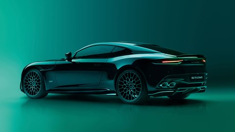 Aston Martin DBS 770 Ultimate, rear view, studio