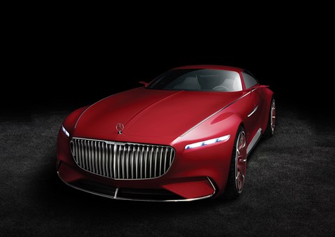 Slim lights and a huge grille: the Maybach 6