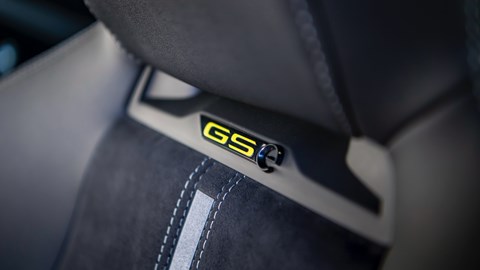 Vauxhall Astra GSe seat detail