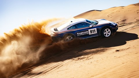 Porsche 911 Dakar in the desert