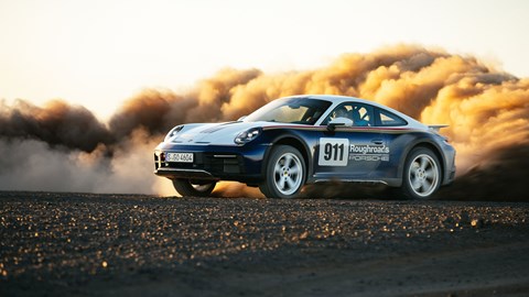 Porsche 911 Dakar 2023 sideways