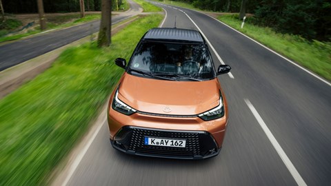 Toyota Aygo X front driving