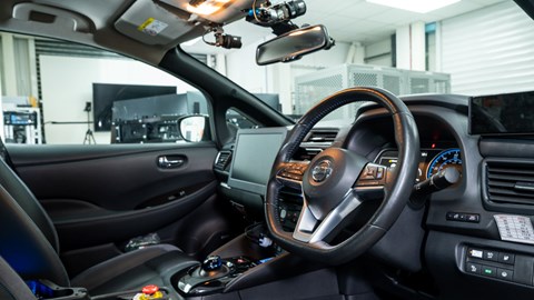 Nissan autonomous vehicle interior