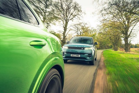 Range Rover Sport chases Porsche Cayenne Coupe