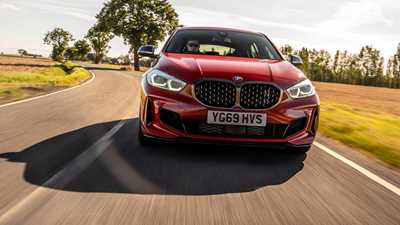 BMW M135i front, moving