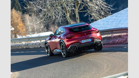 Ferrari Purosangue rear tracking