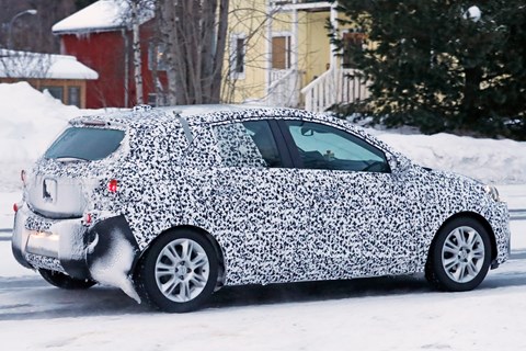 Vauxhall Corsa 2019 spy shot