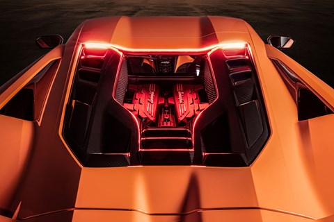Lamborghini Revuelto engine bay