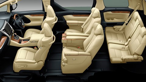 Toyota Vellfire Executive interior: best used hybrid seven seaters