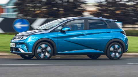 BYD Dolphin cornering profile