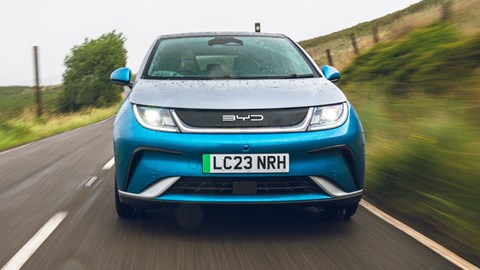 BYD Dolphin driving front