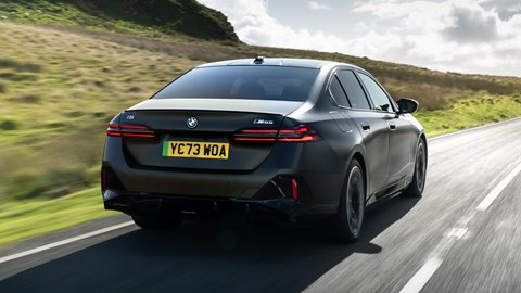 BMW i5 M60 rear driving