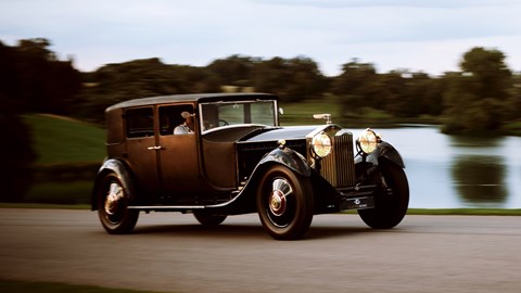 Electrogenic Rolls-Royce Phantom II EV conversion, front, driving