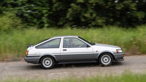 AE86 Toyota Corolla GT driving profile
