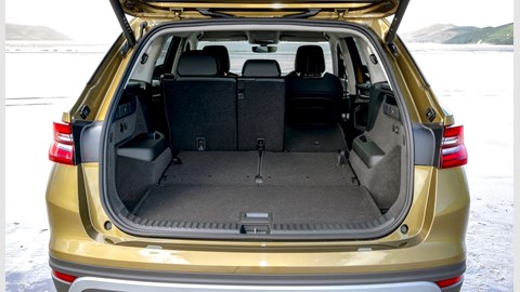 Skoda Kodiaq review - boot with more seats down