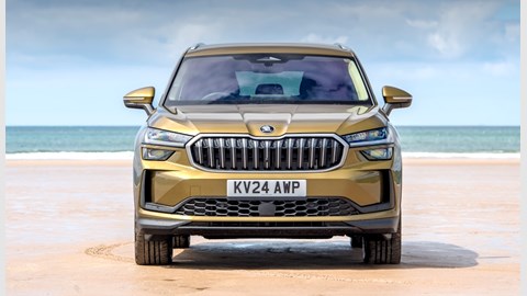 Skoda Kodiaq review - front on